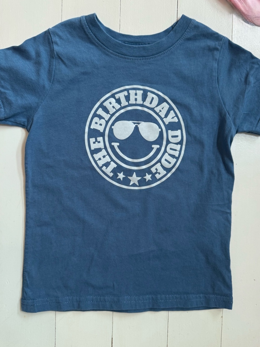 Birthday Dude Blue Kids Graphic Tee